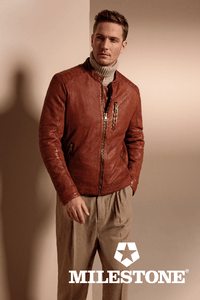 Denault Vetements pour Homme MILESTONE MANTEAU CUIR Manteau en cuir