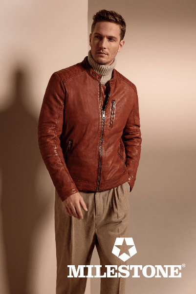 Denault Vetements pour Homme MILESTONE MANTEAU CUIR Manteau en cuir